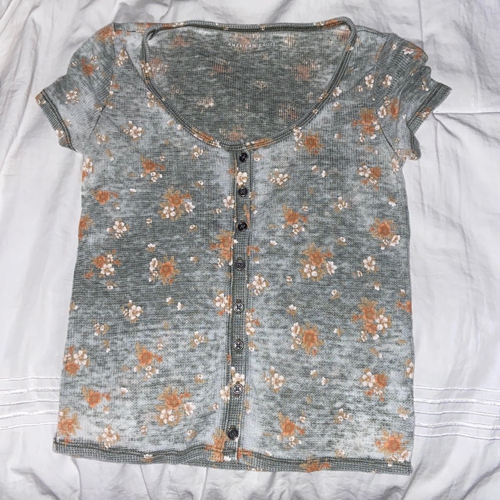 XXS American Eagle Floral Tee